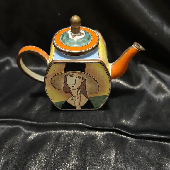Kelvin Chen Enamel  Miniature Teapot - Picture 1 of 6